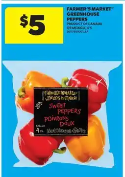 Real Canadian Superstore FARMER'S MARKET GREENHOUSE PEPPERS, 4'S offer
