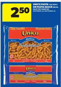 Real Canadian Superstore UNICO PASTA, 700/900 G OR UNICO SAUCE offer