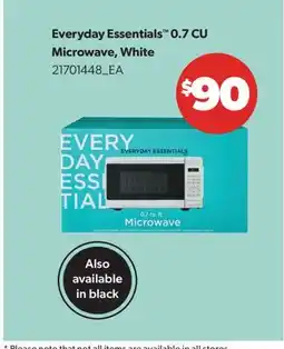 Real Canadian Superstore EVERYDAY ESSENTIALS 0.7 CU MICROWAVE, WHITE offer