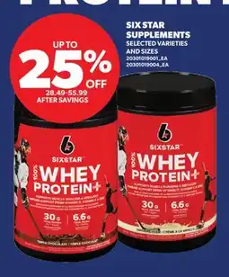 Real Canadian Superstore SIX STAR SUPPLEMENTS offer