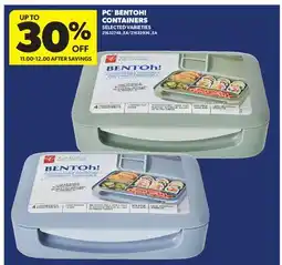 Real Canadian Superstore PC BENTOH! CONTAINERS offer