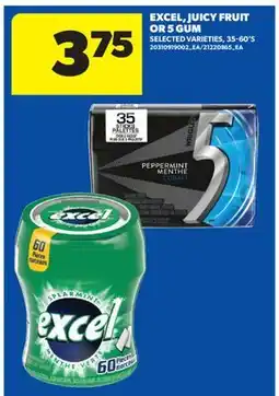 Real Canadian Superstore EXCEL JUICY FRUIT OR 5 GUM, 35-60'S offer