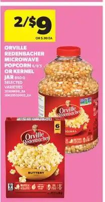 Real Canadian Superstore ORVILLE REDENBACHER MICROWAVE POPCORN 6/8'S OR KERNEL JAR offer