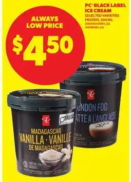 Real Canadian Superstore PC BLACK LABEL ICE CREAM offer