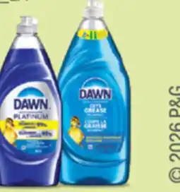 Real Canadian Superstore Dawn Platinum, 896 mL or Ultra, 1.12 L dishwashing liquid offer