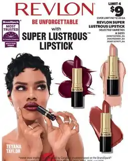Real Canadian Superstore REVLON SUPER LUSTROUS LIPSTICK offer