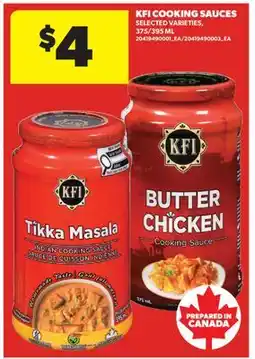 Real Canadian Superstore KFI COOKING SAUCES, 375/395 ML offer