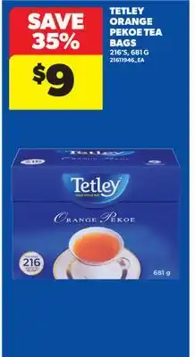Real Canadian Superstore TETLEY ORANGE PEKOE TEA BAGS, 216'S offer