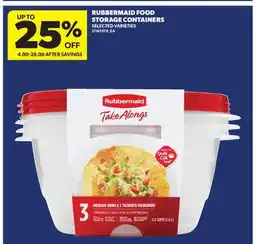 Real Canadian Superstore RUBBERMAID FOOD STORAGE CONTAINERS offer