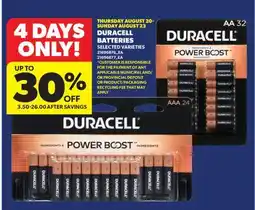 Real Canadian Superstore DURACELL BATTERIES offer