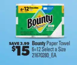 Real Canadian Superstore BOUNTY PAPER TOWEL, 6=12 offer