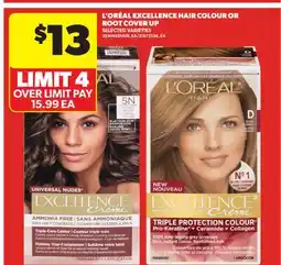 Real Canadian Superstore L'OREAL EXCELLENCE HAIR COLOUR OR ROOT COVER UP offer