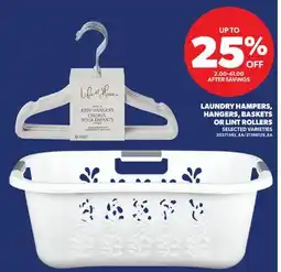 Real Canadian Superstore LAUNDRY HAMPERS, HANGERS, BASKETS OR LINT ROLLERS offer