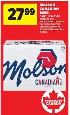 Real Canadian Superstore MOLSON CANADIAN BEER offer