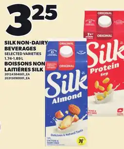 Independent Grocer SILK NON-DAIRY BEVERAGES offer