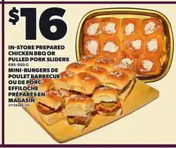 Independent Grocer IN-STORE PREPARED CHICKEN BBQ OR PULLED PORK SLIDERS offer