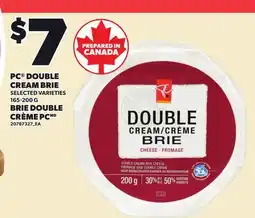 Independent Grocer PC DOUBLE CREAM BRIE offer
