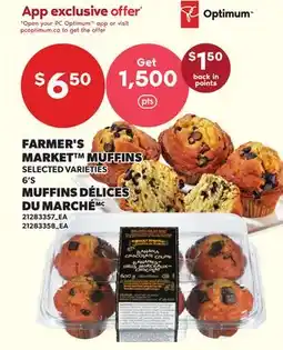 Independent Grocer FARMER'S MARKET MUFFINS, 6'S offer