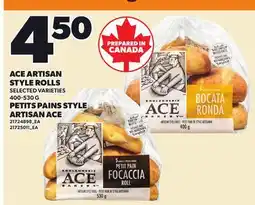 Independent Grocer ACE ARTISAN STYLE ROLLS offer