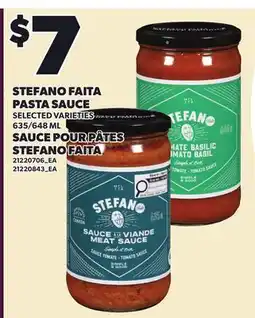 Independent Grocer SAUCE POUR PÂTES STEFANO FAITA, 635/649 ML offer