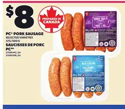 Independent Grocer PC PORK SAUSAGE offer