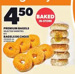 Independent Grocer PREMIUM BAGELS, 6'S offer