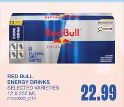 Wholesale Club RED BULL ENERGY DRINKS offer