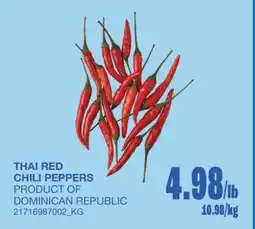 Wholesale Club THAI RED CHILI PEPPERS offer