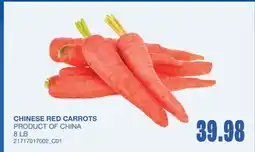 Wholesale Club CHINESE RED CARROTS, 8 LB offer