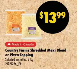 Wholesale Club SHREDDED MEXI BLEND OR PIZZA TOPPING offer