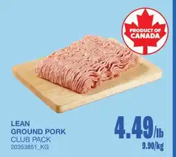 Wholesale Club LEAN GROUND PORK offer