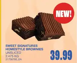 Wholesale Club HOMESTYLE BROWNIES offer