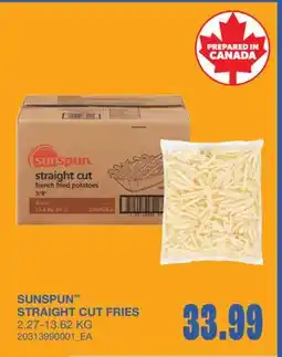 Wholesale Club sunspun STRAIGHT CUT FRIES offer