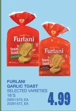 Wholesale Club GARLIC TOAST, 16'S offer