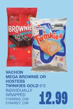 Wholesale Club VACHON MEGA BROWNIE OR HOSTESS TWINKIES GOLD, 9'S offer
