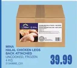 Wholesale Club HALAL CHICKEN LEGS BACK ATTACHED offer
