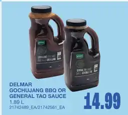 Wholesale Club DELMAR GOCHUJANG BBQ OR GENERAL TAO SAUCE offer