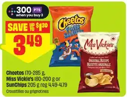 FreshCo Cheetos 170-285 g, Miss Vickie's 180-200 g or SunChips 205 g offer
