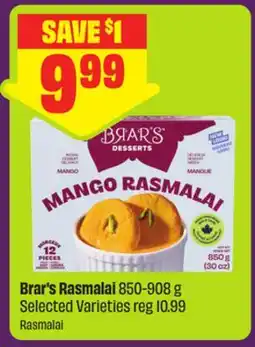 FreshCo Brar's Rasmalai 850-908 g Selected Varieties offer