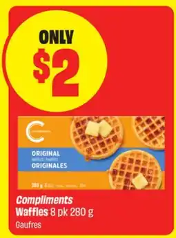 FreshCo Compliments Waffles 8 pk 280 g offer
