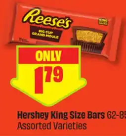 FreshCo Hershey King Size Bars 62-85 g Assorted Varieties offer