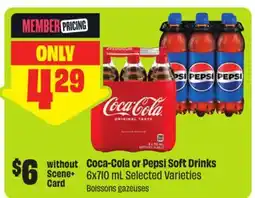 FreshCo Coca-Cola or Pepsi Soft Drinks 6x700 mL Selected Varieties offer