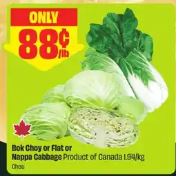 FreshCo Bok Choy or Flat or Nappa Cabbage Product of Canada 1.94/kg offer