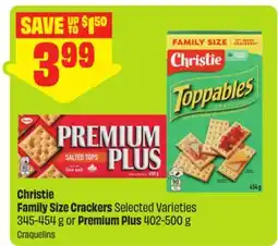 FreshCo Christie Family Size Crackers Selected Varieties 345-454 g or Premium Plus 402-500 g offer