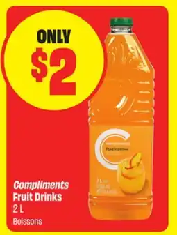FreshCo Compliments Fruit Drinks offer