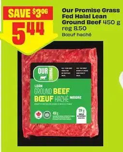 FreshCo Our Promise Grass Fed Halal Lean Ground Beef offer