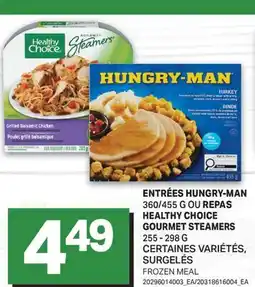 L'Intermarché ENTRÉES HUNGRY-MAN 360/455 G OU REPAS HEALTHY CHOICE GOURMET STEAMERS offer