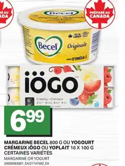 L'Intermarché MARGARINE BECEL, 900 G OU YOGOURT CRÉMEUX IÖGO OU YOPLAIT offer