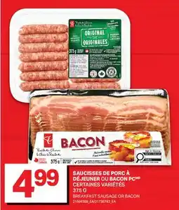 L'Intermarché SAUCISSES DE PORC À DÉJEUNER OU BACON offer