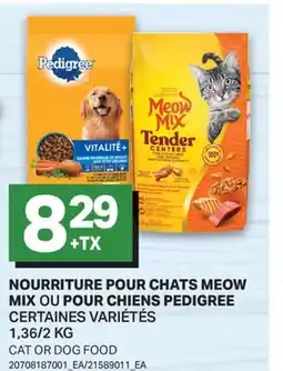 L'Intermarché NOURRITURE POUR CHATS OU POUR CHIENS, 1,36/2 KG offer